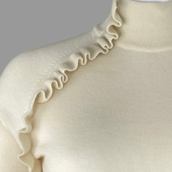 Hekla & Co. 50% wool mock neck sweater - Picture 4 of 6